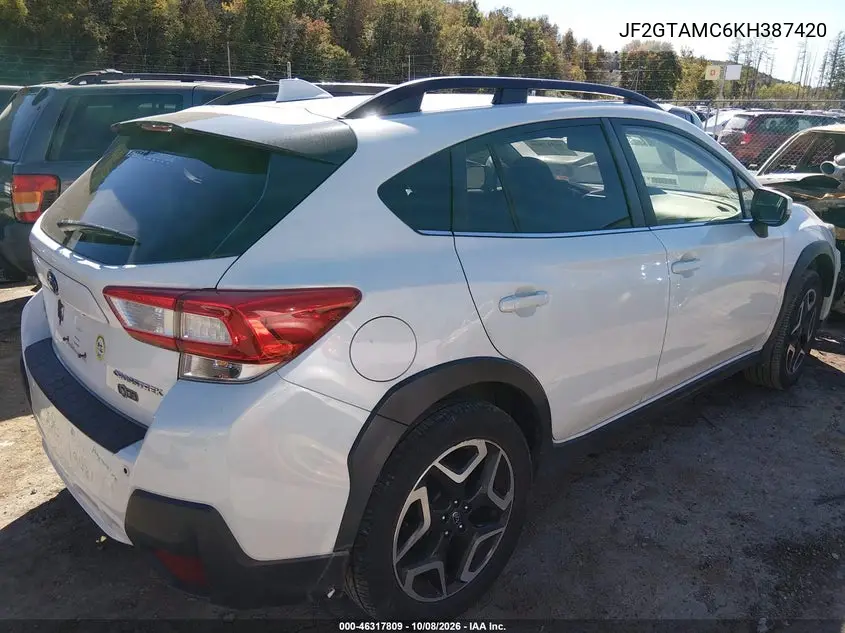 2019 SUBARU XV VIN JF2GTAMC6KH387420 — фото 4