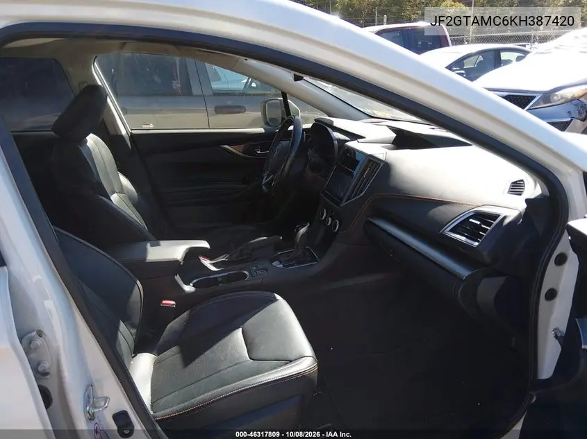 2019 SUBARU XV VIN JF2GTAMC6KH387420 — фото 5