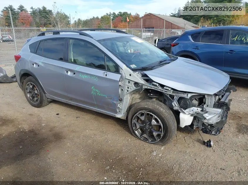 SUBARU XV 2019, VIN JF2GTACCXK8292506