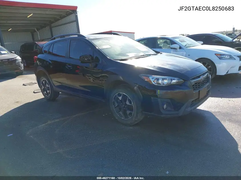 SUBARU XV 2020, VIN JF2GTAEC0L8250683