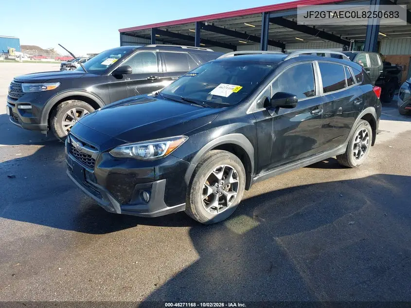 2020 SUBARU XV VIN JF2GTAEC0L8250683 — фото 2
