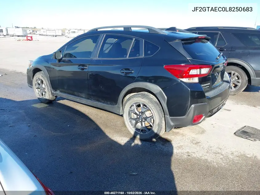 2020 SUBARU XV VIN JF2GTAEC0L8250683 — фото 3