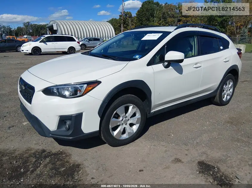 2020 SUBARU XV VIN JF2GTAPC1L8214563 — фото 2
