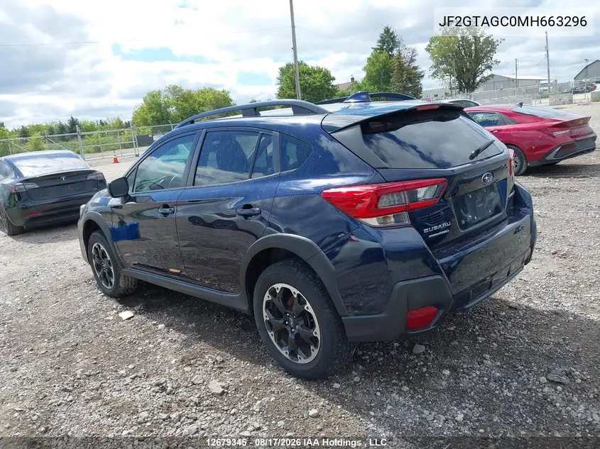 2021 SUBARU XV VIN JF2GTAGC0MH663296 — фото 3