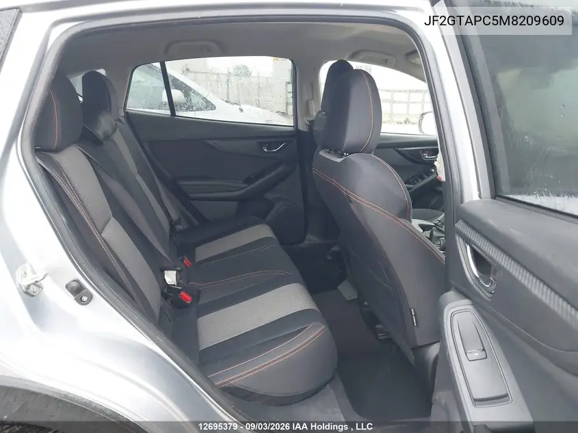 2021 SUBARU XV VIN JF2GTAPC5M8209609 — фото 8