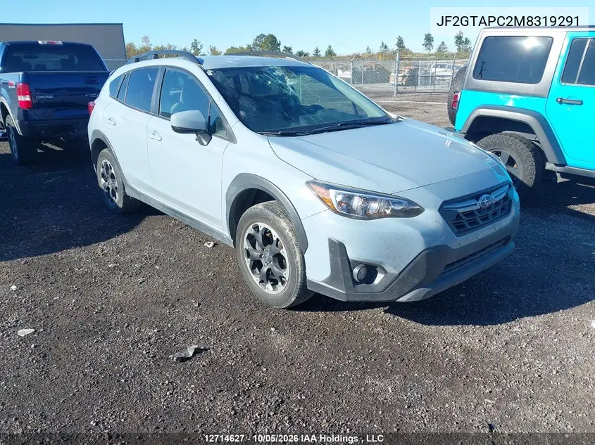 SUBARU XV 2021, VIN JF2GTAPC2M8319291