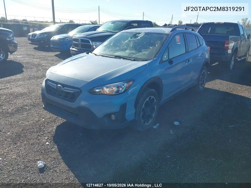 2021 SUBARU XV VIN JF2GTAPC2M8319291 — фото 2