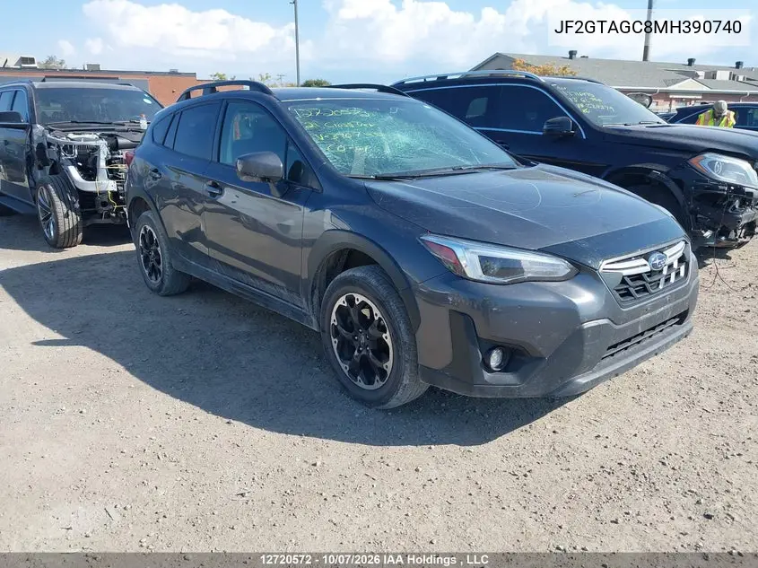 SUBARU XV 2021, VIN JF2GTAGC8MH390740