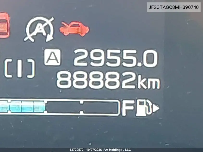 2021 SUBARU XV VIN JF2GTAGC8MH390740 — фото 15