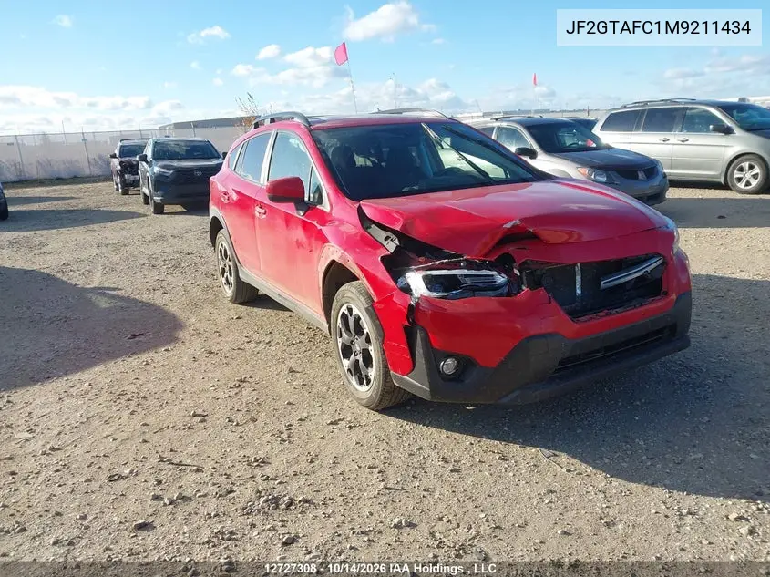 SUBARU XV 2021, VIN JF2GTAFC1M9211434