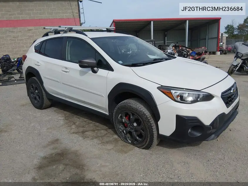 SUBARU XV 2021, VIN JF2GTHRC3MH236684