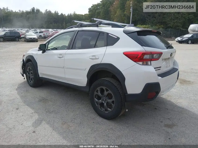 2021 SUBARU XV VIN JF2GTHRC3MH236684 — фото 3