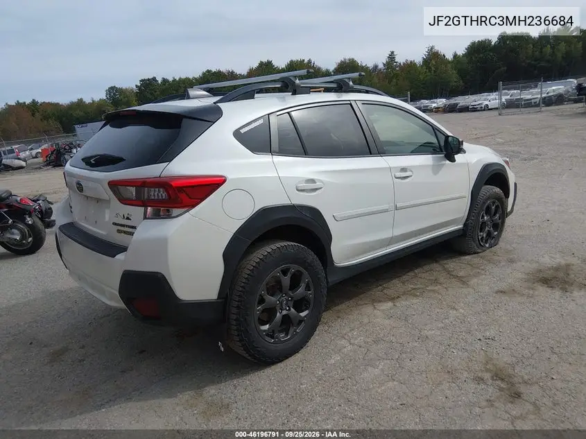 2021 SUBARU XV VIN JF2GTHRC3MH236684 — фото 4