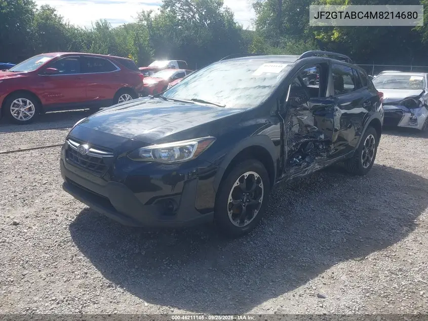 2021 SUBARU XV VIN JF2GTABC4M8214680 — фото 2