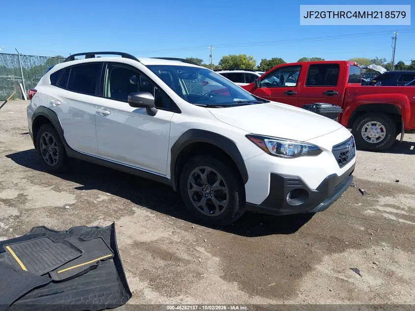 2021 SUBARU XV VIN JF2GTHRC4MH218579 — фото 2