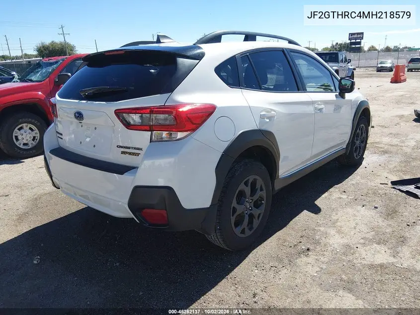 2021 SUBARU XV VIN JF2GTHRC4MH218579 — фото 4