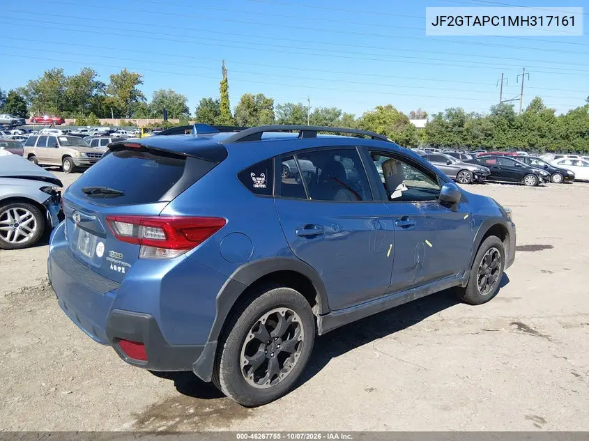 2021 SUBARU XV VIN JF2GTAPC1MH317161 — фото 4