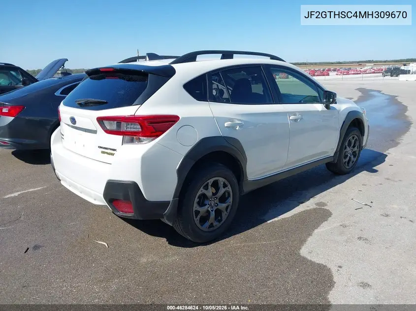 2021 SUBARU XV VIN JF2GTHSC4MH309670 — фото 4