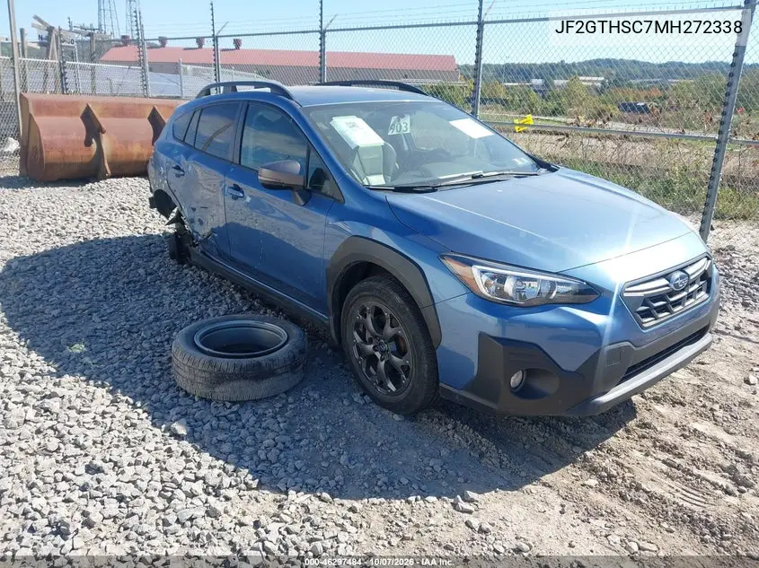 SUBARU XV 2021, VIN JF2GTHSC7MH272338