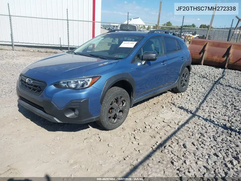 2021 SUBARU XV VIN JF2GTHSC7MH272338 — фото 2