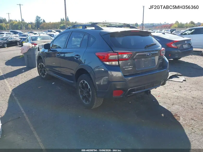 2021 SUBARU XV VIN JF2GTABC5MH356360 — фото 3