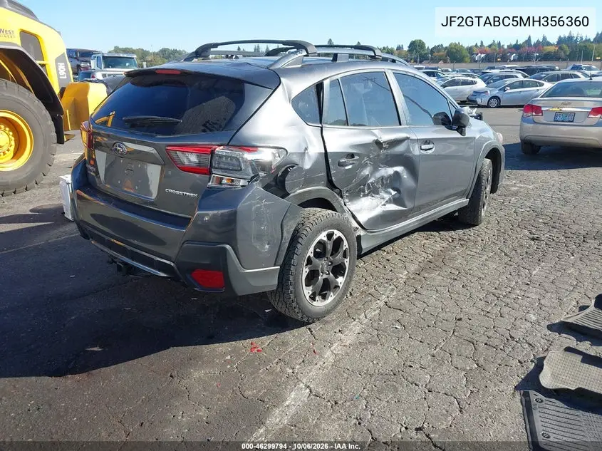 2021 SUBARU XV VIN JF2GTABC5MH356360 — фото 4
