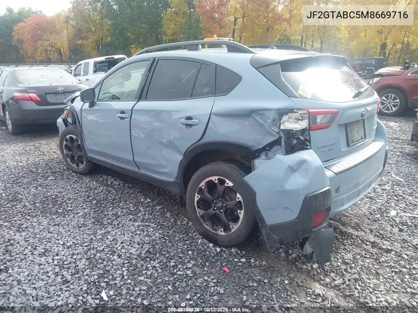 2021 SUBARU XV VIN JF2GTABC5M8669716 — фото 3