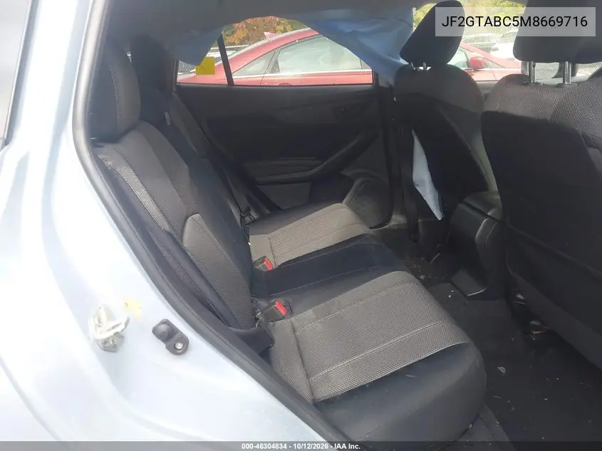 2021 SUBARU XV VIN JF2GTABC5M8669716 — фото 8
