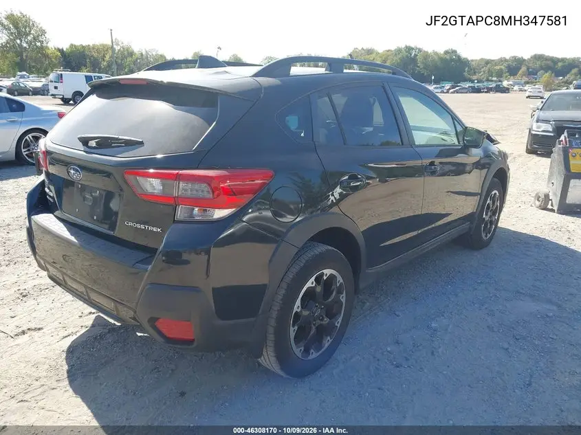 2021 SUBARU XV VIN JF2GTAPC8MH347581 — фото 4