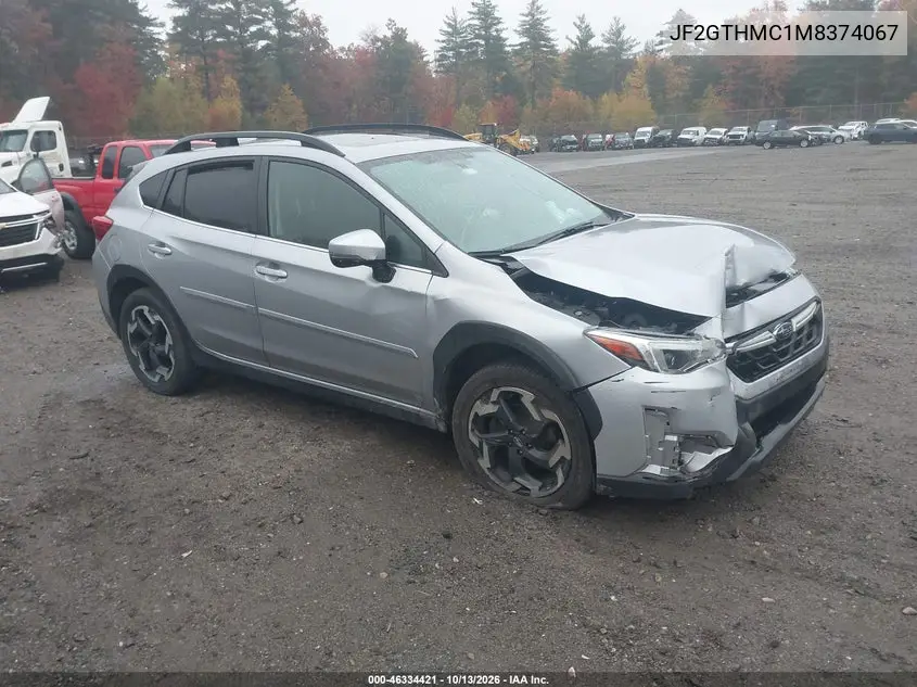 SUBARU XV 2021, VIN JF2GTHMC1M8374067