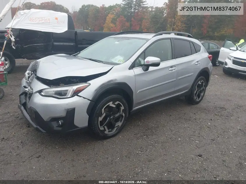 2021 SUBARU XV VIN JF2GTHMC1M8374067 — фото 2