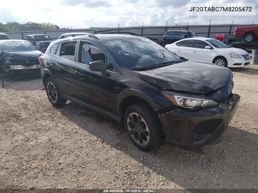 SUBARU XV 2021, VIN JF2GTABC7M8205472