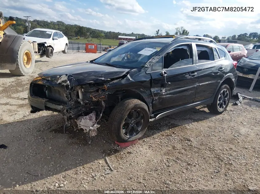 2021 SUBARU XV VIN JF2GTABC7M8205472 — фото 2