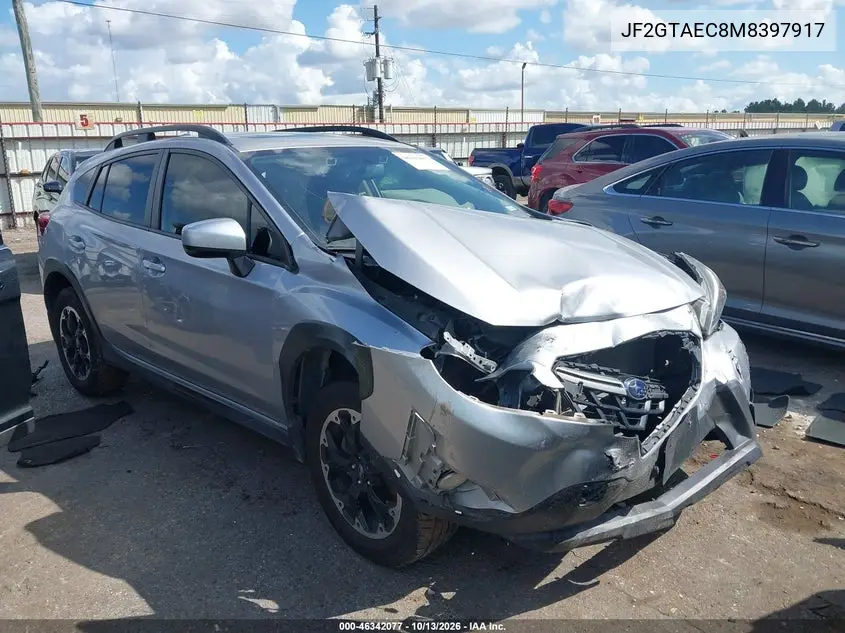 SUBARU XV 2021, VIN JF2GTAEC8M8397917