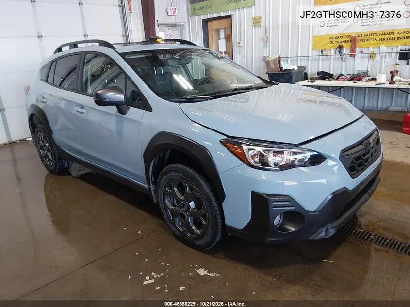 SUBARU XV 2021, VIN JF2GTHSC0MH317376