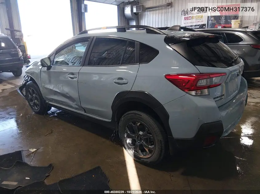 2021 SUBARU XV VIN JF2GTHSC0MH317376 — фото 3
