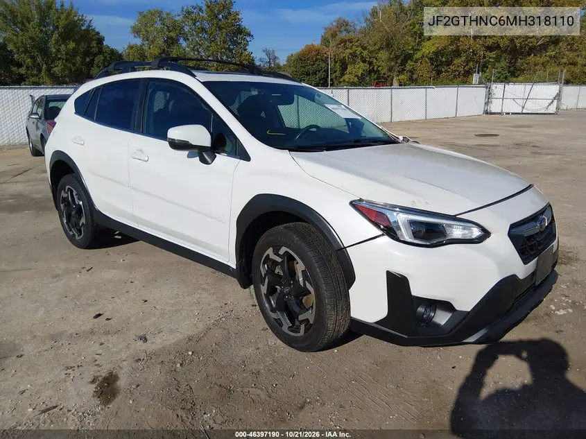 SUBARU XV 2021, VIN JF2GTHNC6MH318110