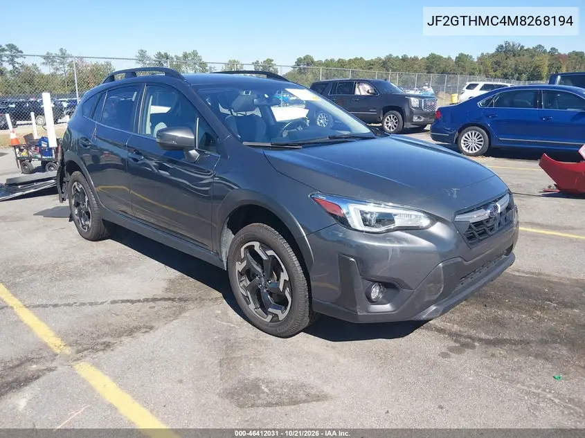 SUBARU XV 2021, VIN JF2GTHMC4M8268194
