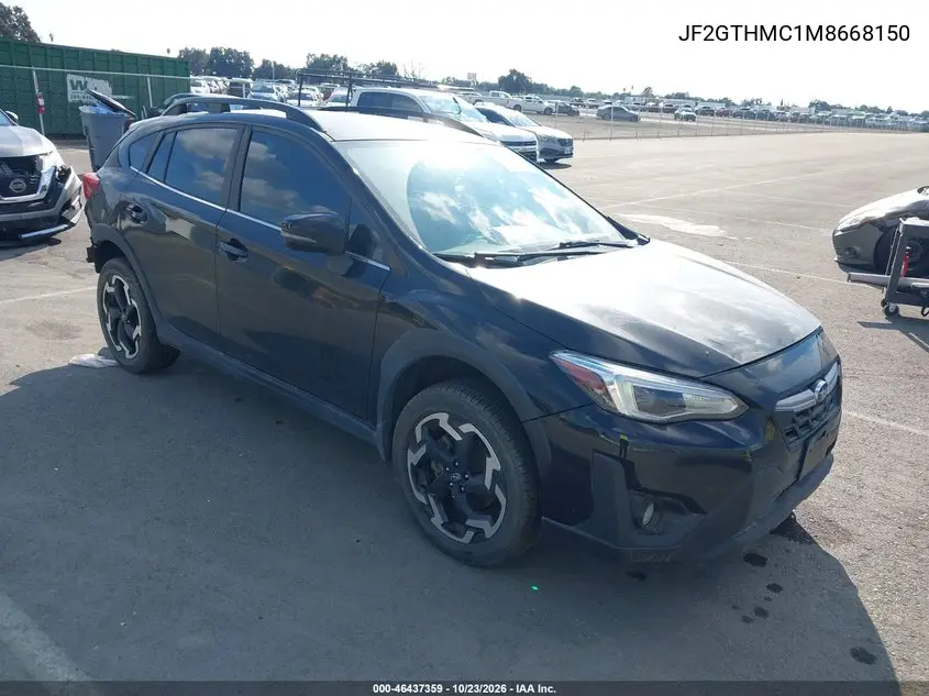 SUBARU XV 2021, VIN JF2GTHMC1M8668150