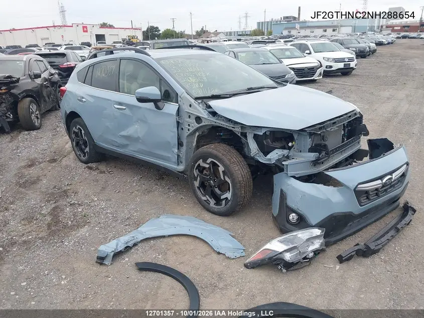 SUBARU XV 2022, VIN JF2GTHNC2NH288654
