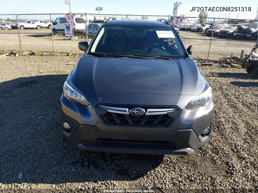 2022 SUBARU XV VIN JF2GTAEC0N8251318 — фото 13