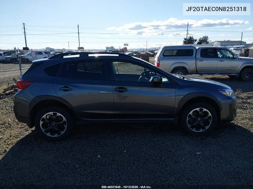 2022 SUBARU XV VIN JF2GTAEC0N8251318 — фото 14