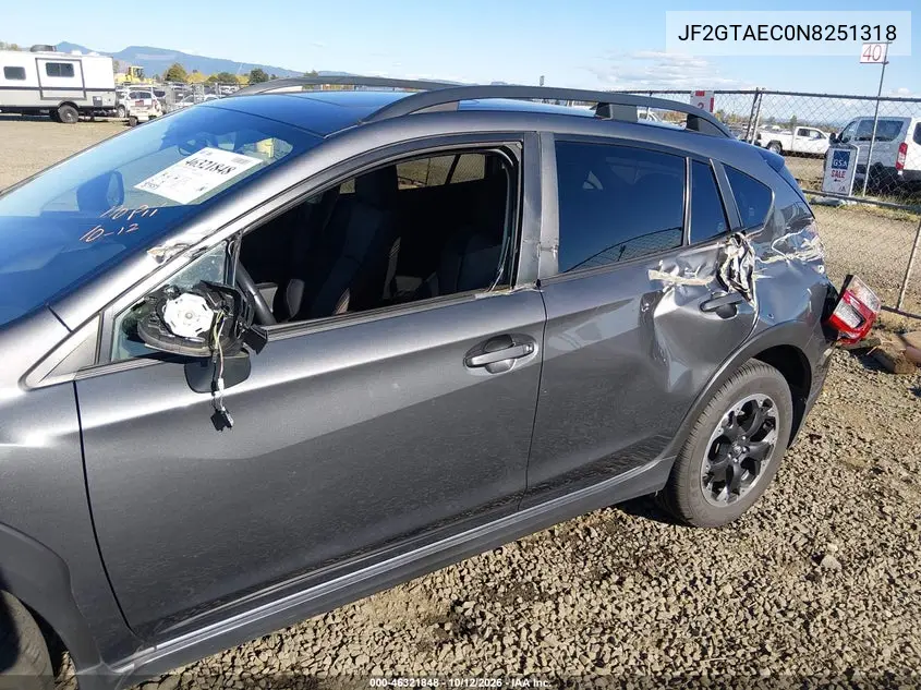 2022 SUBARU XV VIN JF2GTAEC0N8251318 — фото 6