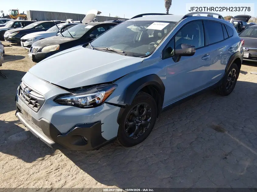 2023 SUBARU XV VIN JF2GTHRC2PH233778 — фото 2