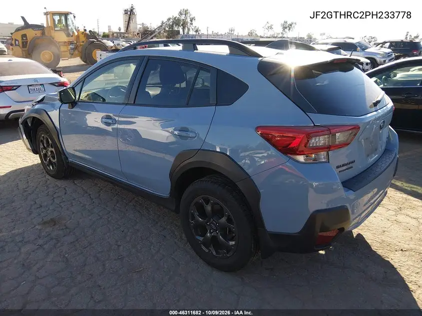 2023 SUBARU XV VIN JF2GTHRC2PH233778 — фото 3