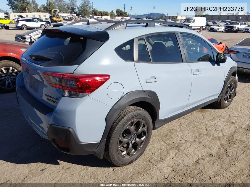 2023 SUBARU XV VIN JF2GTHRC2PH233778 — фото 4