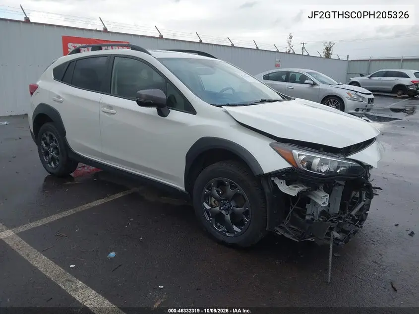 SUBARU XV 2023, VIN JF2GTHSC0PH205326