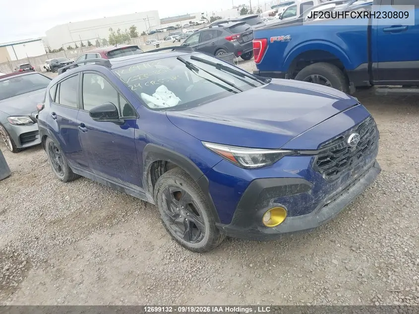 SUBARU XV 2024, VIN JF2GUHFCXRH230809