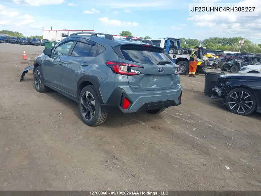 2024 SUBARU XV VIN JF2GUHNC4RH308227 — фото 3