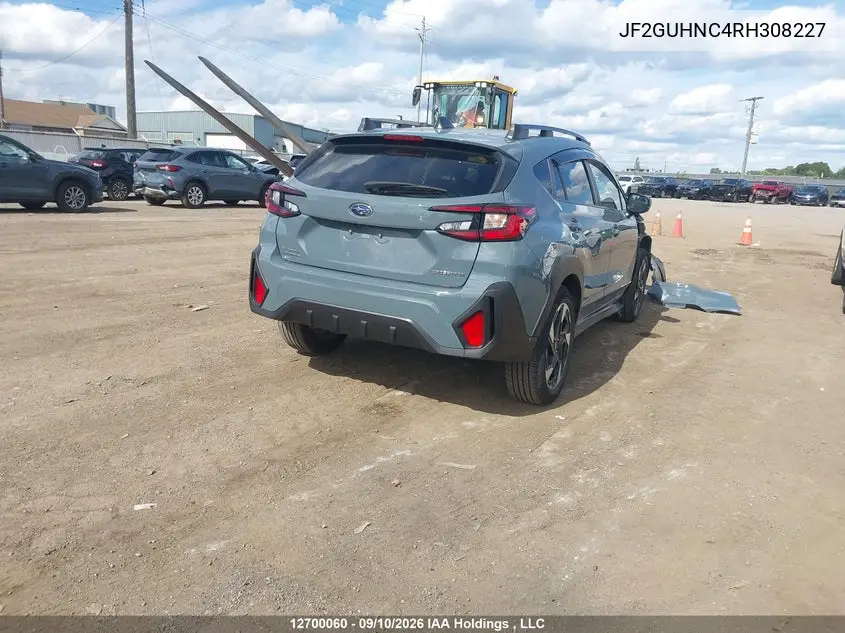2024 SUBARU XV VIN JF2GUHNC4RH308227 — фото 4